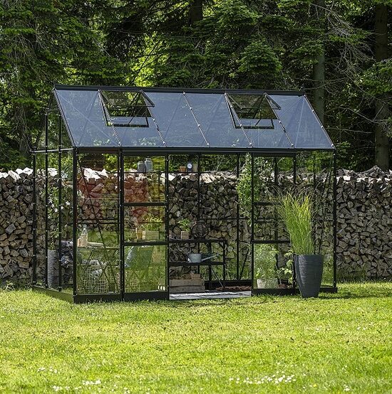 ICON PLANTHOUSE 6 (7,3 m2; 1,93 x 3,79 m) grūdintas stiklas + pamatas